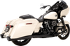 VANCE & HINES Razorback 450 Slip-On Mufflers - Black - M8 Bagger 47960