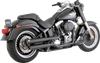 VANCE & HINES 3" Twin Slash Slip-On Mufflers - Black 46343