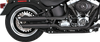 VANCE & HINES 3" Twin Slash Slip-On Mufflers - Black 46343