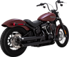 Vance & Hines Twin Slash 3 in. slip-on mufflers 46376 in Black