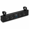 Boss Audio 26 in. UTV Bluetooth amplified sound bar with mounting clamps, angled view