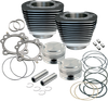 S&S CYCLE 95" Big Bore Cylinder Kit - Wrinkle Black - Twin Cam 910-0204