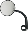 BILTWELL Mirror - Utility - Side View - Round - Clamp-On - Black - 1" 6503-501-131