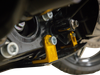 THRASHIN SUPPLY CO. Skid Plate - Carbon Fiber/Forged - With Gold Brackets - FLHX/FLTRX TSC-3035-5