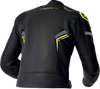 S1 D3o Leather Jacket Blk/Gry/Flo Yel Sm
