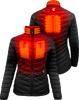 GERBING HEATED CLOTHING Women's 7V Khione Insulated Heated Puffer Jacket 2.0 - Large GER-KPJKT-7V-W-B-L