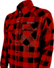 GERBING HEATED CLOTHING 7 V Battery Heated Flannel Shirt - Red/Black - 2XL GER7VFS-RB-XXL
