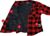 GERBING HEATED CLOTHING 7 V Battery Heated Flannel Shirt - Red/Black - Medium GER7VFS-RB-M