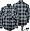 GERBING HEATED CLOTHING 7 V Battery Heated Flannel Shirt - Gray/Black - 2XL GER7VFS-BG-XXL