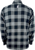 GERBING HEATED CLOTHING 7 V Battery Heated Flannel Shirt - Gray/Black - 2XL GER7VFS-BG-XXL