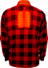 GERBING HEATED CLOTHING 7 V Battery Heated Flannel Shirt - Red/Black - 3XL GER7VFS-RB-3XL