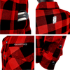 GERBING HEATED CLOTHING 7 V Battery Heated Flannel Shirt - Red/Black - 3XL GER7VFS-RB-3XL