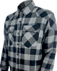 GERBING HEATED CLOTHING 7 V Battery Heated Flannel Shirt - Gray/Black - Small GER7VFS-BG-S