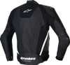 ALPINESTARS Missile v3 Leather Jacket - Black/White - US 40 / EU 50 3100125-12-50