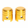 Valve Caps 2pcs Gold