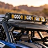 Baja Designs 7 XL Linkable roof bar kit mounted on a Polaris RZR Pro R