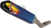 FMF Factory 4.1 RCT Slip-On Muffler - Blue Anodized Titanium with Carbon Fiber End Cap - 350/390/430/480 045668
