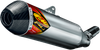 FMF Factory 4.1 RCT Slip-On Muffler - Stainless Steel with Carbon Fiber End Cap - FE 250/350 045558