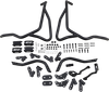 GIVI Engine Guards - Upper - Matte Black - Honda - CRF '20-'22 TNH1179