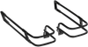 DRAG SPECIALTIES Saddlebag Guard Rails - Black - FL '14-'24 21037B