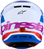 White/Blue/Orange/Pink