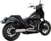 VANCE & HINES 2-into-1 Gaslighter Exhaust System - Brushed - M8 Softail 27349