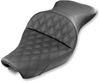 SADDLEMEN Explorer Seat - Lattice Stitched - 4.5 Gallon Tanks - XL '04-'20 807-03-029LS