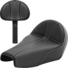 SADDLEMEN Dominator Seat - Black w/ Silver Stitching - XL '04-'22 807-11B-0042