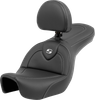SADDLEMEN Roadsofa™ Seat - Carbon Fiber - with Backrest - FXD '06-'17 806-04-185BR