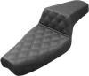 SADDLEMEN Step-Up Seat - Full Lattice Stitch - Black - XL 879-03-175