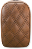 SADDLEMEN Detachable Pillion Pad - Lattice Stitched - Brown - 6" SA1025