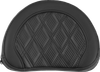 SADDLEMEN Contoured Sissy Bar Pad - Lattice Stitch - Black Stitch - 2" Thick 051320700