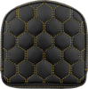 SADDLEMEN RoadSofa™ Sissy Bar Pad - Honeycomb - Gold Stitching 040849GOL