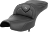 SADDLEMEN Roadsofa™ Seat - Without Backrest - Black - Carbon Fiber - Indian Pursuit '22-'24 I22-02-185