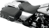 DRAG SPECIALTIES SEATS Solo Seat - Mild Stitched - Driver Backrest Compatible - FLH '97-'07 0801-0493