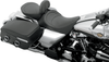 DRAG SPECIALTIES SEATS Solo Seat - Mild Stitched - Driver Backrest Compatible - FLH '97-'07 0801-0493
