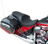 DRAG SPECIALTIES SEATS Low Profile Touring Seat - Black - Smooth - Vinyl - Indian '14-'22 0810-2273