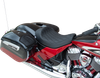 DRAG SPECIALTIES SEATS Solo Seat - Double Diamond - Black Stitching - Indian '14-22 0810-2267
