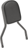 DRAG SPECIALTIES SEATS Sissy Bar Pad - Smooth - Black Piping - Short - 2" Thick 0822-0297