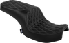 DRAG SPECIALTIES SEATS Freedom Seat - Vinyl - Double Diamond Silver Stitch - Challenger '20-'25/Chieftain '25 4722C