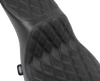DRAG SPECIALTIES SEATS Predator 2-Up Seat - Vinyl - Double Diamond - Black Stitching - FLSB/FXLRS '18-'24 4688B