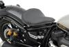 DRAG SPECIALTIES SEATS Seat - Spring Solo - Large - Black Solar-Reflective Leather/White Perimeter Stitch 0806-0048