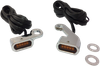 DRAG SPECIALTIES LED Handlebar Marker Lights - Chrome/Amber L22-0232CAENU