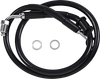 DRAG SPECIALTIES Brake Line - +4" - Black - '18-'24 Softail 618620-4BLK