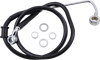 DRAG SPECIALTIES Brake Line - +2" - Black - '15-'17 Softail 618302-2BLK