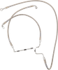 DRAG SPECIALTIES Brake Line - +10" - Stainless Steel - ABS 614220-10
