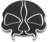 DRAG SPECIALTIES Gas Cap - Vented - Split Skull - Black 78048B
