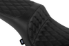 DRAG SPECIALTIES SEATS Freedom Seat - Vinyl - Double Diamond Black Stitch - Challenger '20-'25/Chieftain '25 4722B
