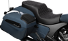 DRAG SPECIALTIES SEATS Freedom Seat - Vinyl - Double Diamond Black Stitch - Challenger '20-'25/Chieftain '25 4722B