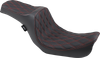 DRAG SPECIALTIES SEATS Double Bucket Seat - Mild Stitch - XL '10-'22 0804-0604